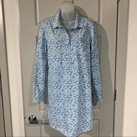 Lucky Brand Dresses & Skirts - Lucky Brand Aztec Shirt Dress